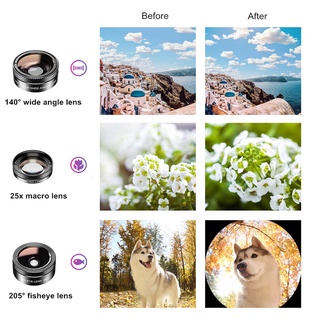 Apexel 11 en 1 Kit De lentes De cámara con Filtro CPL ND Star Para iPhone (7)