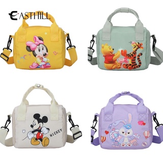 EASTHILL New Disney Shoulder Bags Cartoons Mickey Mouse Casual Canvas Women Shopping Bag Cute Anime Fashion Handbag Messenger Bag Gifts