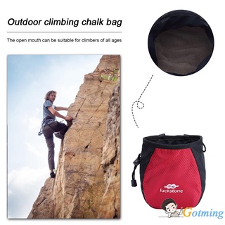 Al aire libre escalada tiza bolsa Bouldering escaladores de magnesio polvo bolsa de cintura