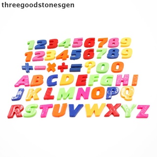 [threegoodstonesgen] set de letras magnéticas coloridas y números imanes de nevera alfabeto