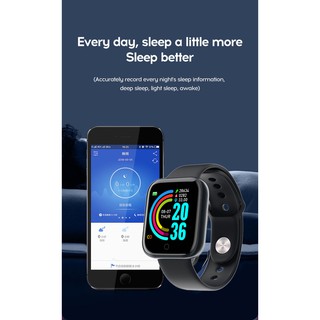 ♕ Baokuan Reloj Inteligente Y68/Pulsera Impermeable Con Rastreador De Ritmo Cardíaco/Fitness Para IOS/Android (8)