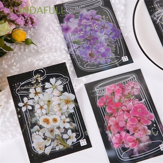 RONDAFULL 40pcs DIY Decorative Stickers Diary PET Stickers Stickers Label Leaf Planner Journal Flowers Stationery Scrapbooking