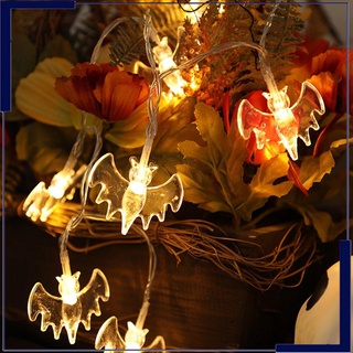 Cadena de luz led de Halloween murciélago cadena de luz en la habitación decoración de la luz de vacaciones linterna de Halloween cadena de luz (4)