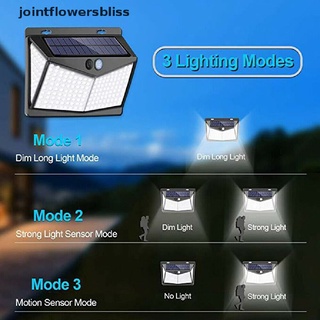 Jrco 208 LED Solar Powered PIR Motion Sensor Light Outdoor Garden Security Wall Light Bliss