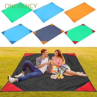 ONCHENCY 10 colors Beach Blanket High quality Camping Ground Mats Outdoor Picnic Mat Portable Travel Blanket Foldable 1m*1.4m Waterproof Mattress