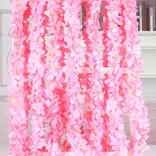 100cm seda artificial Wisteria flor vid orquídea decoración boda seda plástico flores decoración del hogar decoración de jardín (8)