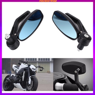 [TACHIUWA2] 7/8\" manillar final de la motocicleta retrovisor espejos laterales de Motor bicicleta espejos negro