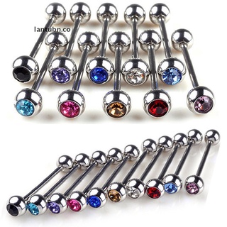 (new) 5pcs Lots Mixed Logo Ball Tongue Bars Rings Barbell Piercing Stainless Steel lantubn.co
