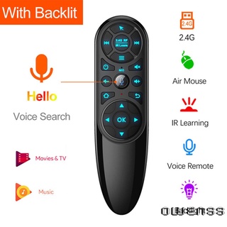 (Owenss) Q6 Control remoto de voz 2.4G inalámbrico Air Mouse IR aprendizaje para Android TV Box (6)