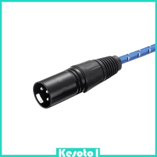 Brkesoto1 cable De audio De 3.5 mm Macho a Xlr Macho extensión De audio Estéreo con enchufe Azul