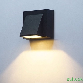 Moderno simple LED al aire libre lámpara de pared corredor al aire libre puerta balcón patio escalera impermeable lámpara OWT