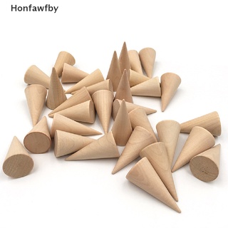 Honfawfby 5 Pcs/Set Ring Organizer Wooden Cone Creative Ring Holder Jewelry Display Holder *Hot Sale (3)