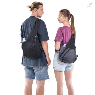 Winneryou Sling mochila para hombres y mujeres Sling Bag pecho bolso Crossbody bolso de hombro Pack para deportes al aire libre ciclismo senderismo correr viajar