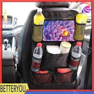 betteryou - organizador de asiento trasero para coche, bolsa de almacenamiento, multi bolsillo, asiento trasero (8)