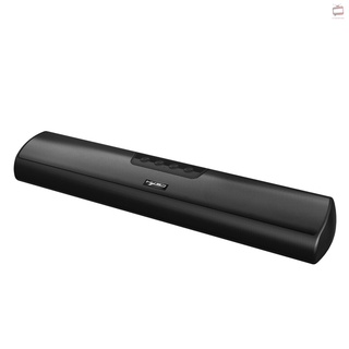 A HXSJ Q3 inalámbrico Bluetooth 5.0 altavoces 20W barra de sonido de cine en casa 3D estéreo barra de sonido con micrófono AUX IN USB TF tarjeta música P