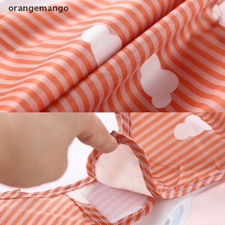 orangemango bebé niños niño niño de manga larga bufanda impermeable smock alimentación babero delantal bolsillo co (4)