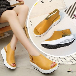 1 Pair Women Platform Wedge Heel Shoes Ankle Strap Sandals Anti-Slip for Summer Beach (1)