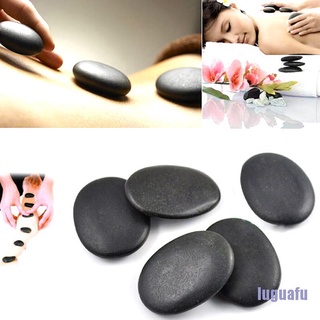 Lug 7 piezas/set piedras cálidas masaje Útil sacarlt Rocks 3x4cm tamaño negro nuevo