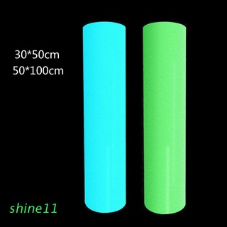 shine11 glow in dark pu transferencia de calor vinilo luminoso plancha sobre camiseta prensa hoja de papel
