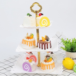 clcz - soporte desmontable para tartas, boda, fiesta de cumpleaños, 3 niveles, pastelería, cupcake, plato de frutas, postres