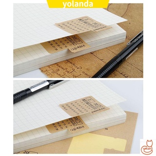 Yola papelería índice etiqueta Universal calendario Kraft papel adhesivo organizador sin años escrito a mano Kawaii planificador cuaderno (1)