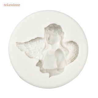 teke moldes de silicona para fondant/decoraciones de pastel/chocolate/cristal epoxi/estilo europeo/pequeño ángel