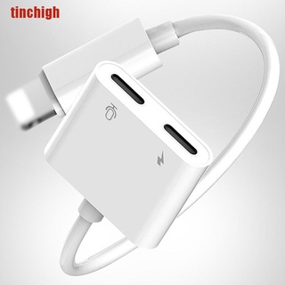 [Tinchigh] Adaptador Dual convertidor cargador y auriculares Jack para Iphone 7 8 Plus X Xr Xs Max [caliente]