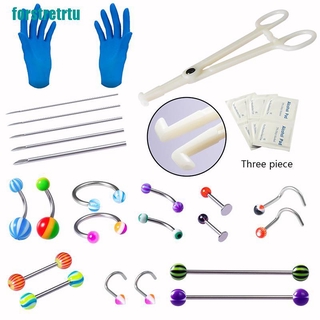 Rst Kit De herramientas Para Piercing corporal/agujas/anillo/pendiente/Piercing/Nariz/lengua