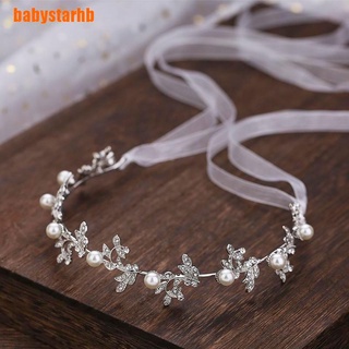 [babystarhb] diadema de perlas de plata para novia, diadema, diadema, diadema, diadema, fiesta, boda, joyería de pelo de lujo