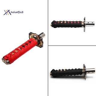 palanca de cambios universal de 150 mm katana de espada optimizado con adaptadores botón de cambio (rojo y negro)
