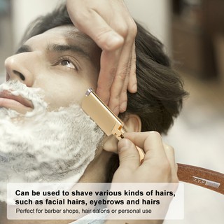 f&t afeitadora manual profesional borde recto acero inoxidable afilado peluquería navaja plegable cuchillo de afeitar afeitado barba