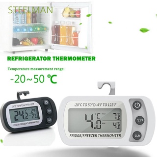 STEELMAN medidor de temperatura portátil pantalla LCD nevera congelador termómetro magnético impermeable colgante refrigerador medidor de refrigeración herramienta de cocina