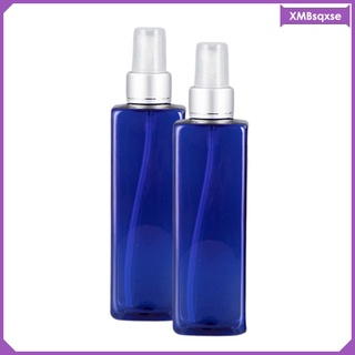 2 lote 8.5oz cuadrado perfume tóner spray botellas contenedor de agua mineral (9)