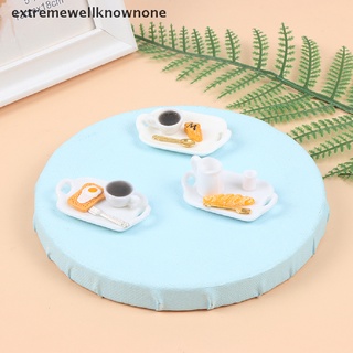 enco dollhouse 1:12 miniatura comida juego francés desayuno conjunto mini modelo café pan nuevo