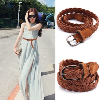 Fwmy cinturón elástico de moda para mujer/cinturón elástico ancho/banda de cintura elástica/cuerda de cáñamo/cinturón trenzado