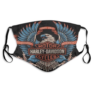 Harley Davidson Legendary Custom polvo boca-mufla con filtro transpirable a prueba de polvo cubierta cara oreja-hung salud cubre cara