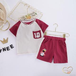 Babysmile conjunto de ropa de niño verano camisa de manga corta+pantalones cortos (5)