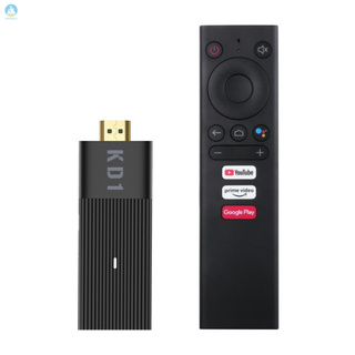 MI MECOOL KD1 Smart TV Stick UHD 4K reproductor multimedia Amlogic S905Y2 TV Dongle 2GB/16GB 2.4G/5G WiFi Voice Remote Co