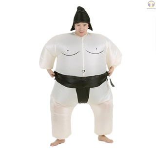 [miwo] Traje de disfraz inflable de Decdeal para adultos lindo con Ventilador Operado al aire de disfraz de Halloween fiesta Cosplay Outfit grasa inflable