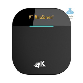 Mirascreen G5 Plus 2.4g/G Wi-Fi Receptor De pantalla 4 5k Uhd Tv stick Miracast Dlna Airplay Tela Mirrioring Para Ios Android teléfono Inteligente Tablet Pc negra