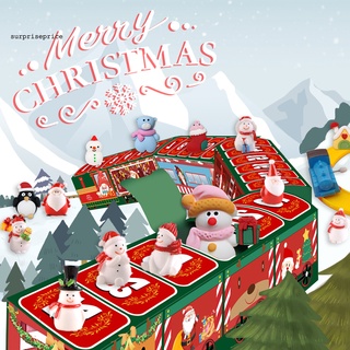 Spa Color rojo navidad caja sorpresa feliz navidad tren caja ciega Color vibrante para el hogar (2)