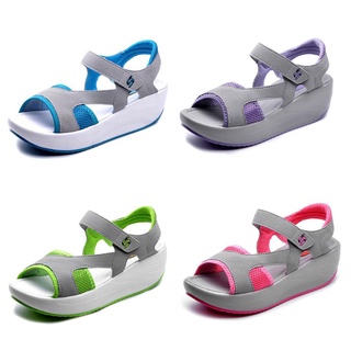 Gcgctop Size35-40 mujeres moda verano Casual deporte malla transpirable cuñas plataforma sandalias