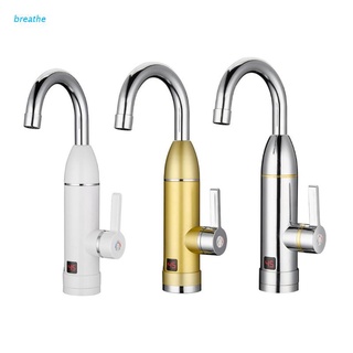 brea Electric Bathroom Kitchen Instant Heating Tap with LED Temperature Display Rotatable Dual Use Faucet Water Heater