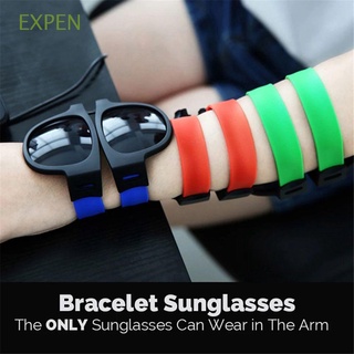 Expen Driving Eyes Protector macho UV400 AC mujer pulsera gafas plegables de muñeca gafas de sol/Multicolor
