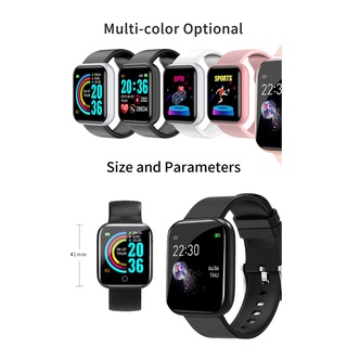 COD Reloj inteligente Really Waterproof!! Y68 D20 reloj inteligente con Bluetooth USB con Monitor Cardíaco PK W26 X7 Smartwatch