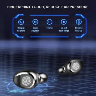 Audífonos estéreo inalámbricos F9/Mini audífonos intrauditivos deportivos/Bluetooth 5.0 TWS/cancelación de ruido con caja de carga de micrófono (3)