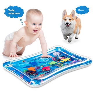 Inflable barriga tiempo estera de agua alfombra sensorial desarrollo juguetes para bebés centro de actividad de su bebé estimulación crecimiento inflable bebé bebé alfombra de juego bebé regalos