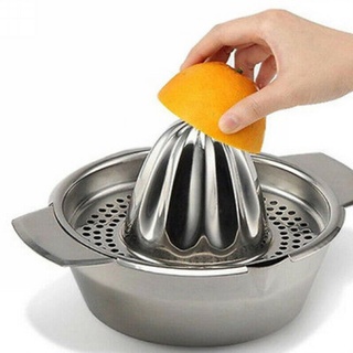 Lifedecor exprimidor de acero inoxidable limón lima naranja fruta exprimidor de mano prensa herramienta de cocina