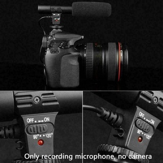Micrófono de cámara para Nikon Canon DSLR DV entrevista grabación externa S6N1 (7)