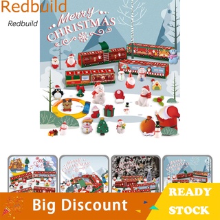 Redbuilding caja De tren color rojo Feliz navidad